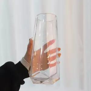 라뜨랑 오브제 오로라 투명 홀로그램 유리 화병 꽃병