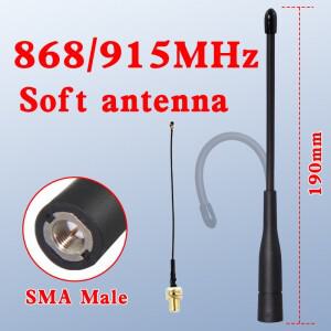 868MHz 915MHz LoRa 안테나 옴니 RFID 리더 안테나 863-870MHz 902-928MHz NB-IOT 시스템 휩 안테나 + 10cm