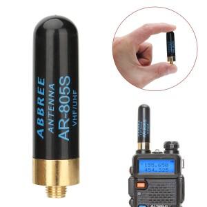 ABBREE 미니 워키토키 안테나 AR-805S SMA-암 듀얼 밴드 고이득 안테나 바오펑 BF-888S UV-5R UV-21 프로