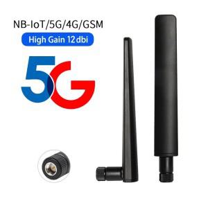 1pcs 3G 4G 5G 안테나 무선 네트워크 카드 용 고 이득 12dBi 600-6000MHz SMA 남성 Wifi 라우터 높은 신호