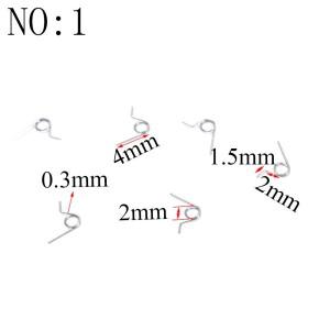 보석에 대 한 20PCS 와이어 직경 0.3mm 마이크로 미니 304 스테인레스 스틸 비틀림 스프링