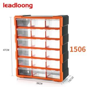 LEADLOONG 18 그리드 부품 보관함 액세서리 재료 나사 상자 캐비닛 서랍 도구 구성 요소 분류