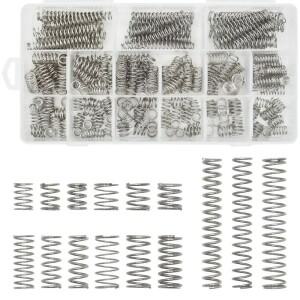 240PCS/박스 압축 스프링 모음 키트 304 스테인리스 스틸 15가지 크기 소형 기계 수리 DIY 프로젝트용
