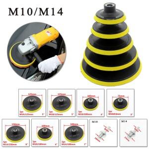 3/4/5/6/7inch M10 백킹 패드 샌딩 홀더 디스크 후크 및 루프 연마 백커 플레이트 폴리 셔 그라인딩 도구