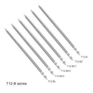 바콘 T12 인두팁 납땜 스테이션용 BK969D+ BK950D 헤드 타입 B/B2/BC1/BC2/BL/C4/I/K/KU/J02