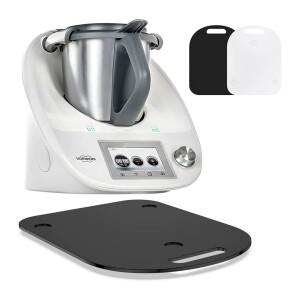 Thermomix TM5 나무 푸드 프로세서 트레이 주방 조리대 커피 머신 슬라이딩베이스 내마모성 투명 슬라이드