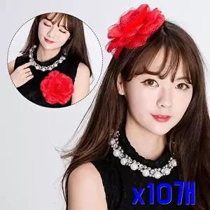 TBZ 축제체육대회 장미레이스 헤어머리핀 x10개 헤어핀-WFNHI60