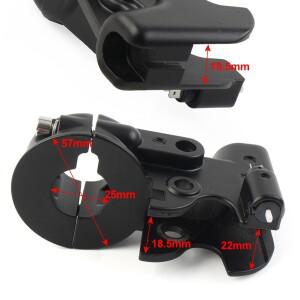 할리 데이비슨 Dyna Sportster XL883 XL1200 X48 2008-2013 용 블랙 오토바이 클러치 레버 마운트 브래킷