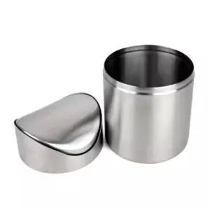 스텐휴지통 작은 화장대 책상용 쓰레기통 12cm 미니휴지통 업소용휴지통 (WD60187)