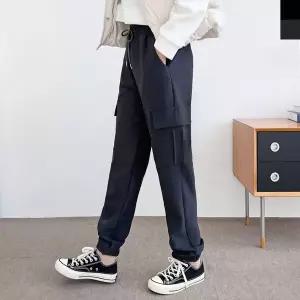 [하프클럽/]TBZ GSS JF182W 여자 윈터 카고 조거팬츠-스웨이드안감