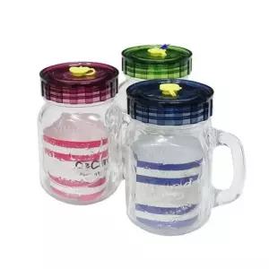 쎄세라 드링크자 빨대컵 유리컵 텀블러 450ML 랜덤 내열유리컵 (WE9A6E5)