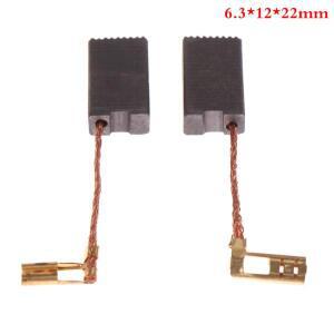 2개 6.3x12x22mm 미니 드릴 전기 그라인더 교체용 부품 카본 브러쉬