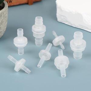직경 3mm 4mm 5mm 6mm 8mm 10mm 플라스틱 체크밸브 단방향 파고다 인라인 역류방지 가스 액체 물 유체 스