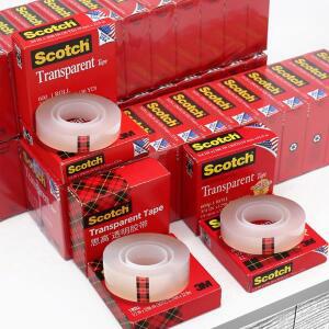 3M 스카치 투명 테이프 600 잉크 접착  대형 롤 19/12.7Mm 포장 홈 오피스 사용