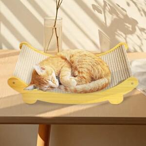 Sisal 고양이 긁는 패드 재사용 가능한 Scratcher 스크래치 침대 애완 동물을위한 둥지 잠자는 연삭 작은