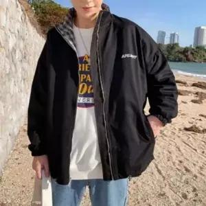 바람막이 자켓 점퍼봄가을 남자 양면 간절기 점퍼 데이트