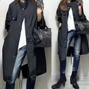 바람막이 자켓 홑겹 아우터 점퍼 데일리룩 윈드 롱 남성 간절기 봄