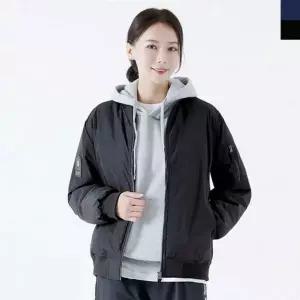 [하프클럽/셀럽하우스]7000W UND 여자커플블루종패딩항공점퍼 아우터 점퍼