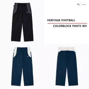 푸마 헤리티지 풋볼 우븐 칼라블럭 팬츠 636282 01 14 HERITAGE FOOTBALL COLORBLOCK PANTS WV 3394009