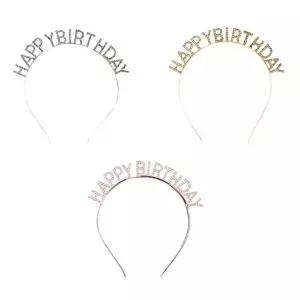 [와인앤쿡]WL 생일파티 큐빅 머리띠 1개(색상 택1)-WFNMVH5