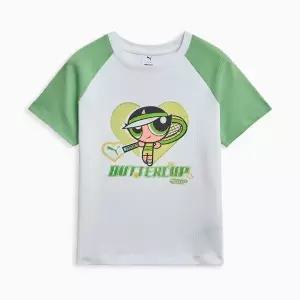 푸마 X 파워퍼프걸 래글런 반팔티 637469 02 68 75 PUMA POWERPUFFGIRLS S TEE reglan W 3395024