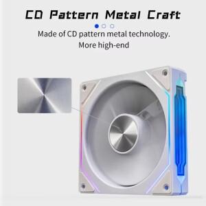 ICE Whale Prism 4RS ARGB PC 케이스 팬 120mm 인피니티 미러 디자인 마더보드 조명 동기화 4PIN PWM CPU