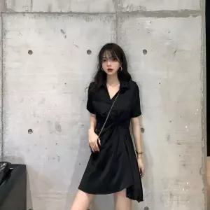[하프클럽/셀럽하우스]오피스룩 출근룩 하객룩 심플 주름 라인 썸머원피스