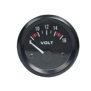 차량용 미터 12V 자동차 게이지 2 인치 52mm, 수온 오일 온도 프레스 연료 볼트 kg 전류계 블랙 쉘