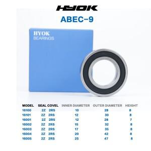 2pcs 10pcs ABEC-9 Bearing16100 16000 16101 ZZ 2Z RS 얇은 벽 베어링