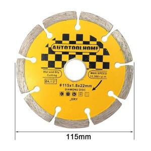 115mm 다이아몬드 드라이 그루브 벽 깨는 톱 블레이드 화강암 대리석 커팅 콘크리트 스톤 슬라이스 도구