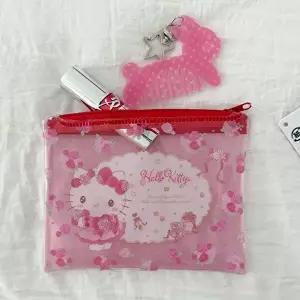 산리오 플라워 투명 PVC 랜덤 미니 파우치 키티 한교동 마이멜로디-WFNNJ1A