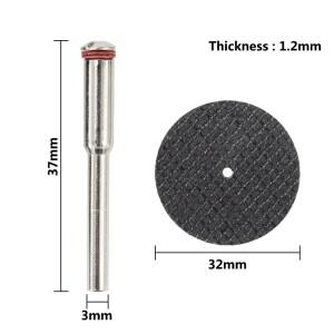 11/21/54pcs 연마 절단 디스크 32mm 맨드릴 포함 그라인딩 휠 드레멜 액세서리 금속 로터리 툴 톱날
