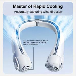 Usb 충전이 가능한 휴대용 목 교수형 팬 조정 Bladeless Turbofan 학생 기숙사 홈 야외 냉각