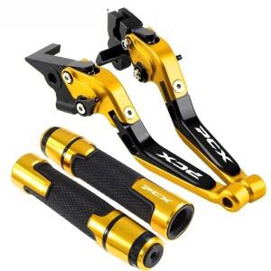 PCX 125 PCX125 2010-2020 오토바이 액세서리 접이식 확장형 브레이크 클러치 레버 핸드바 엔드 그립