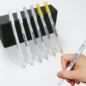 0.8mm 페인트 마커 영구 낙서 금속 펜 골드 실버 화이트 쓰기 드로잉 미술 용품