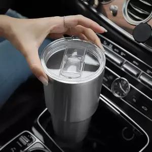 텀블러 캠핑 그레이 드라이버 실버 스테인리스 스텐 보냉 보온 대용량 900ml