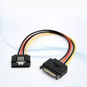 [COMS]고품질 PC 파워 SATA 전원 연장 케이블 전원 연장선 15핀20cm 20cm케이블 sata3케이블 사타케이블 W