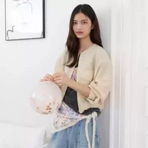 [롯데백화점]써스데이 아일랜드 레이스 자수 포인트 점퍼 T264MJP931W