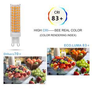 10pcs G9 LED 램프 AC100V-265V 10W 깜박임 없음 SMD2835 도자기 샹들리에 조명 거실 Led 전구