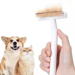 짧은 털 고양이와 개를 위한 아우무카 애완동물 탈모 도구 브러시 제거 언더코트 느슨해진 부드럽고