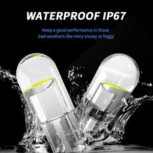 슈퍼 밝은 10pcs T10 W5W 194 LED 조명 자동차 Cob 신호 램프 전구 액세서리 6000K 웨지 번호판