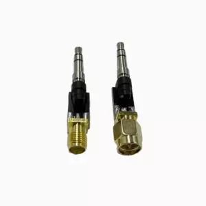 1PC SMA 3.5mm 남성 여성 어댑터 외부 나사 내부 구멍 라디오한 3.5 헤드폰