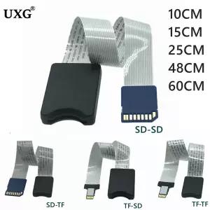 10CM 25CM 48CM 60CM SD 카드 여성 TF 마이크로 남성 유연한 연장 케이블 어댑터 리더