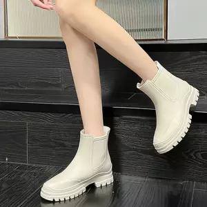 여성화 캐주얼 첼시부츠 스타일 레인부츠 신발 여성
