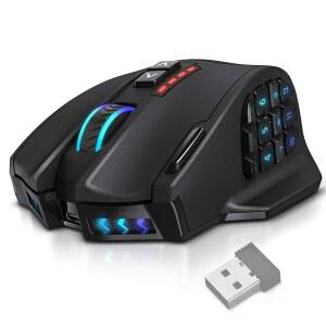 UTECHSMART VENUS 게이밍 마우스 RGB 유선 16400 DPI 고정밀 레이저 프로그래머블 MMO 컴퓨터
