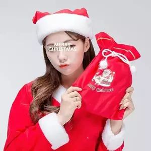 고품질 TBZ 크리스마스파티 산타 소형 선물자루 코스튬 파티용품 파티의상 파티소품 파티세트 WFNHH62