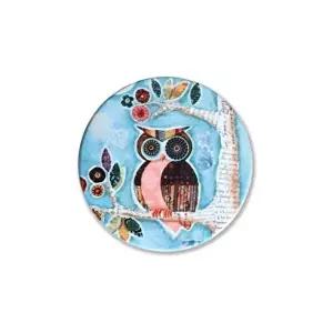 고품질 TBZ 부엉이디자인 도자기 고급 컵받침대 x10개 티코스터 소품받침 코스터받침 티코스터 WFNHH7M
