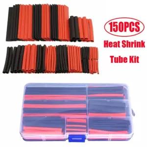 150PCS 수축 튜브 내열성 포장 키트 케이블 절연 전기 연결 와이어 슬리브 Without box