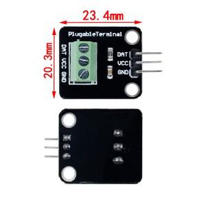 DS18B20 온도 센서 모듈 키트 방수 100CM 디지털 케이블 Arduino 용 스테인레스 스틸 프로브 터미널 어댑