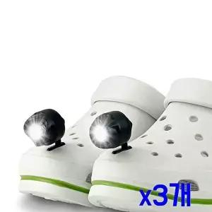 고품질 TBZ 미니 파워풀 LED 라이트 신발장식 x3개 운동화리폼 구두코사지 셀프웨딩준비 WFNHHMC